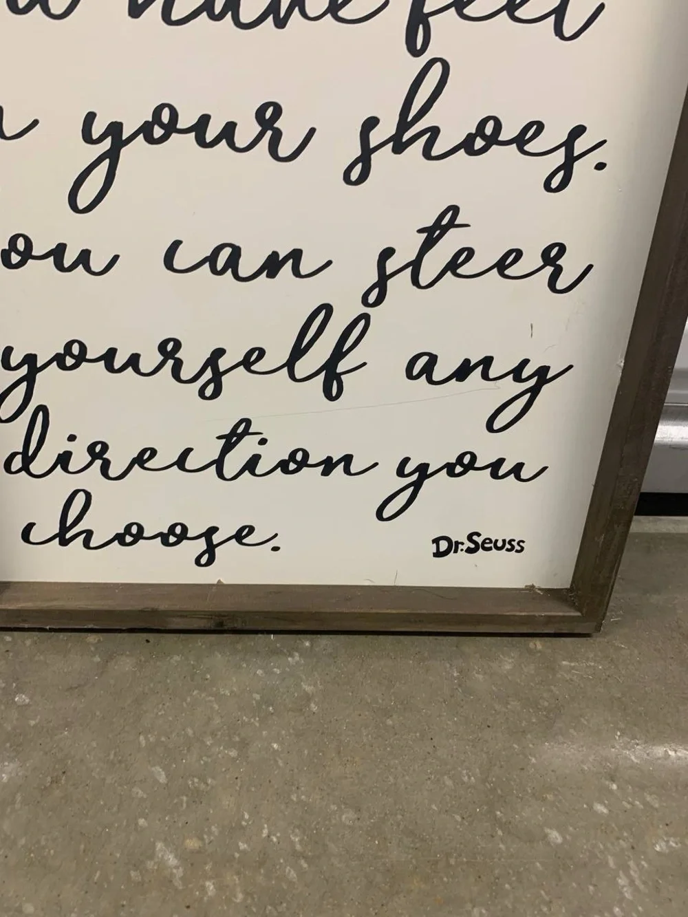Dr. Seuss Designs 16x20 Framed Inspirational Quote Wall Art Hobby Lobby